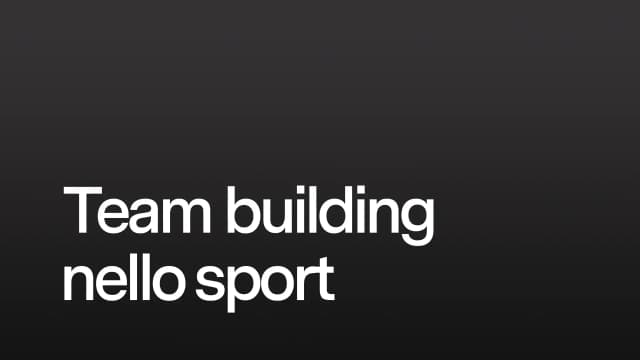 Team building nello sport