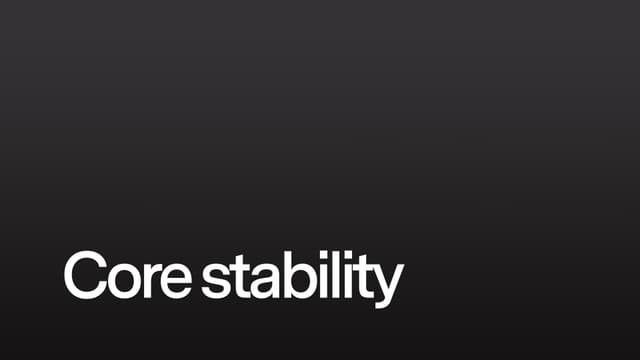 Core stability