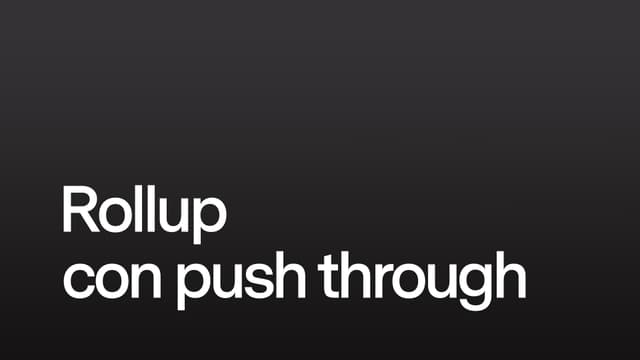 Roll up e facilitazioni