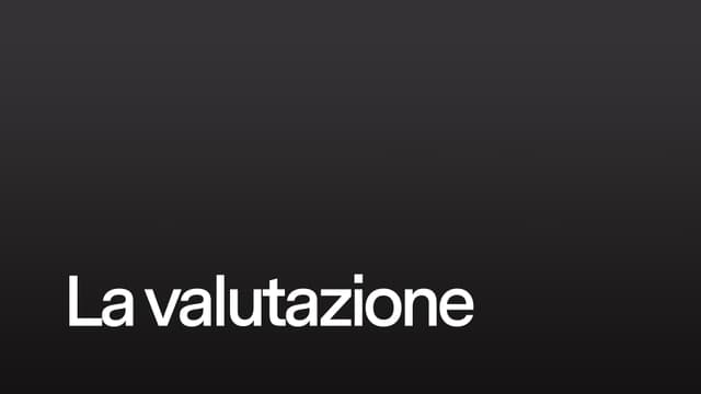 La valutazione